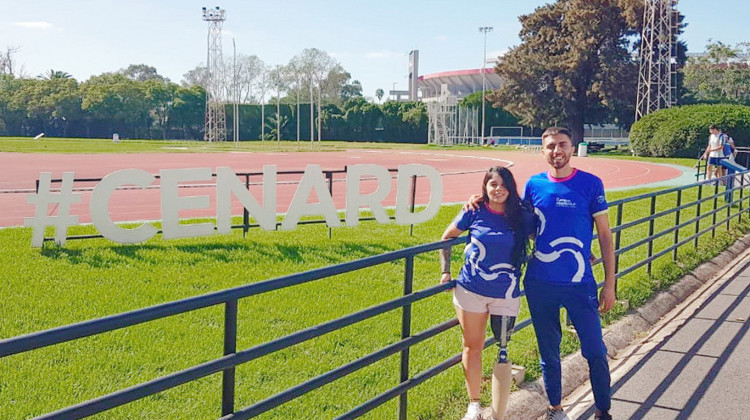 Estefanía González entrena en el CeNARD