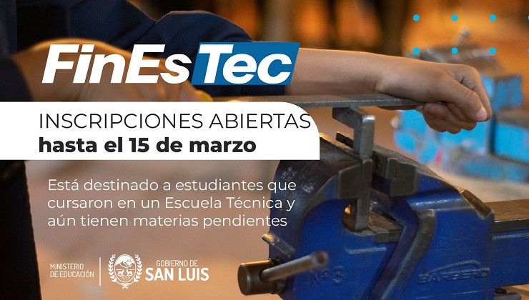 Este miércoles finalizan las inscripciones para FinEs Tec