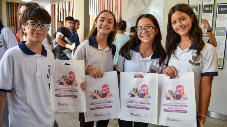 Jóvenes de toda la provincia ya participan del primer Congreso Provincial de Derechos Humanos