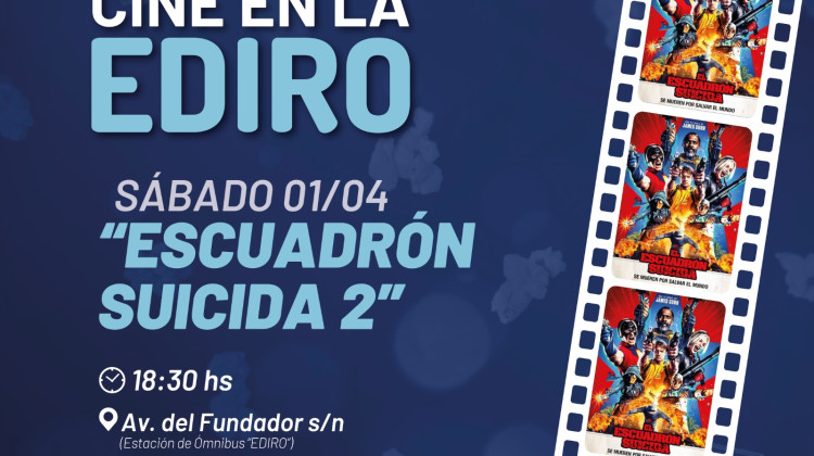 El cine gratuito de la EDIRO confirmó su grilla para abril