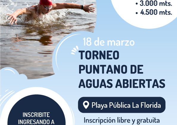 San Luis Agua realizará el 1er Torneo Puntano de Aguas Abiertas