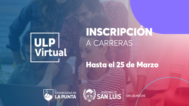 El 25 de marzo cierran las inscripciones para estudiar en la ULP Virtual