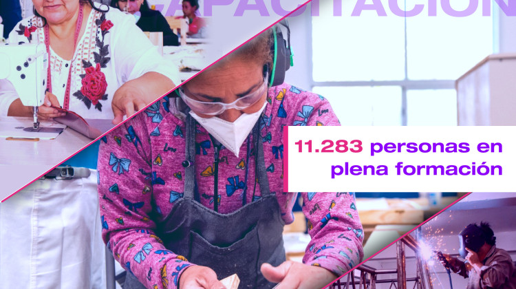 Inclusión Social: más del 50 % de las y los beneficiarios se capacitan para lograr su inserción laboral