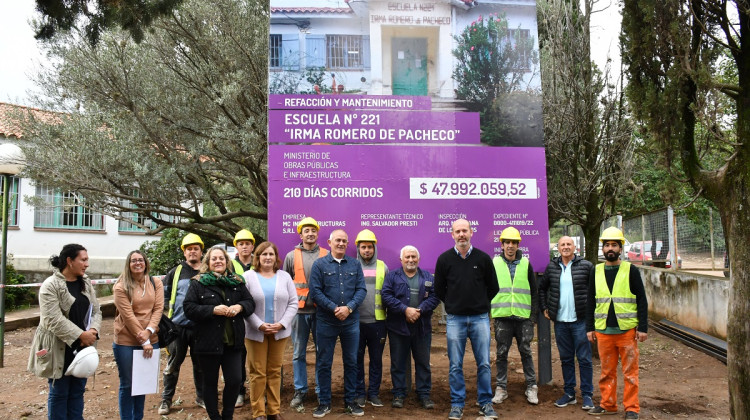 Comenzaron los trabajos de refacción en la Escuela Nº 221 “Irma Romero de Pacheco “ de Cerro de Oro