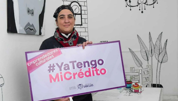 La artista plástica Mariana Balliro recibió su crédito cultural