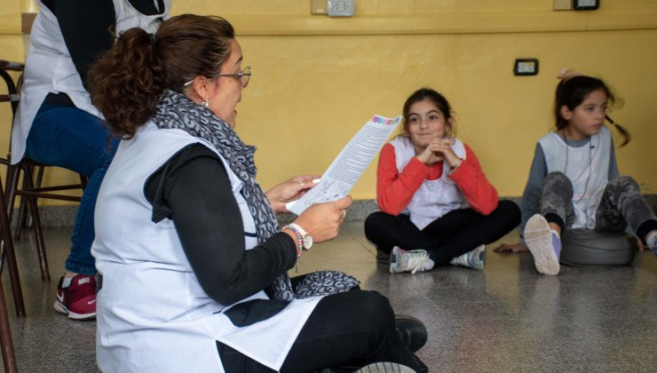 En la Escuela Nº 357 “Máximo Camargo” de La Toma, forman a estudiantes del primario como mediadores escolares