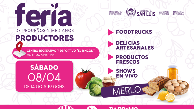 La Feria de Pequeños y Medianos Productores llega a Merlo