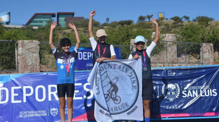 La Escuela de Ciclismo de Montaña de La Pedrera brilló en el Regional de Cuyo