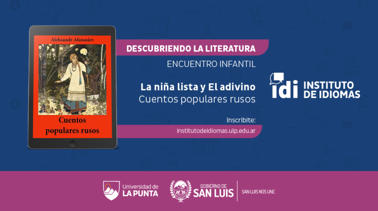 “La niña lista y el adivino” los dos cuentos que presenta el Instituto de Idiomas en el Encuentro Literario Infantil