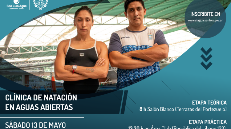 San Luis Agua brindará una clínica de natación en aguas abiertas