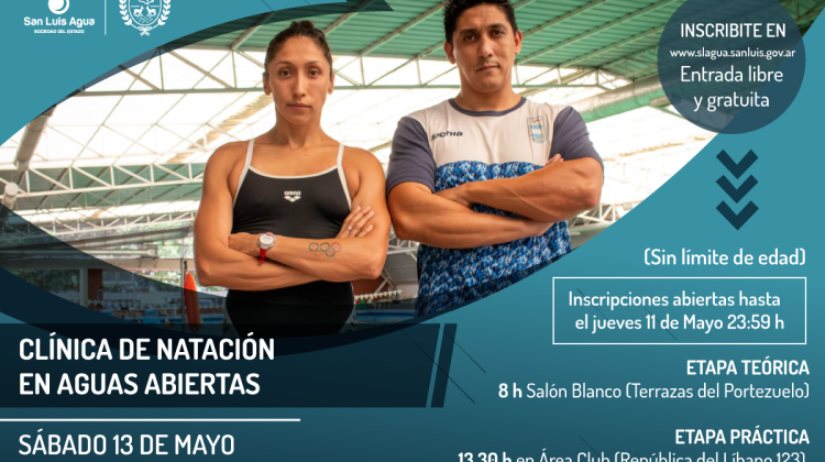 Clínica de Natación en Aguas Abiertas, una capacitación para toda la familia