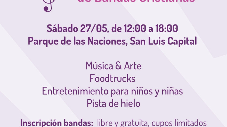 Se acerca el Primer Encuentro Provincial de Bandas Cristianas