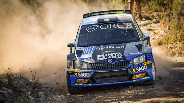 Miguel Baldoni, líder en la primera etapa del Rally Argentino