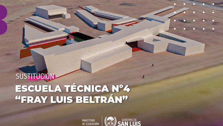 El Ministerio de Educación presentó el proyecto de sustitución de la escuela “Fray Luis Beltrán”