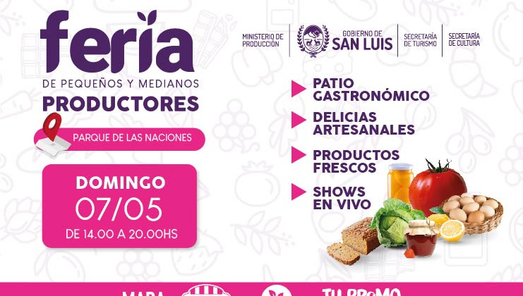 La Feria de Pequeños y Medianos Productores retorna a San Luis