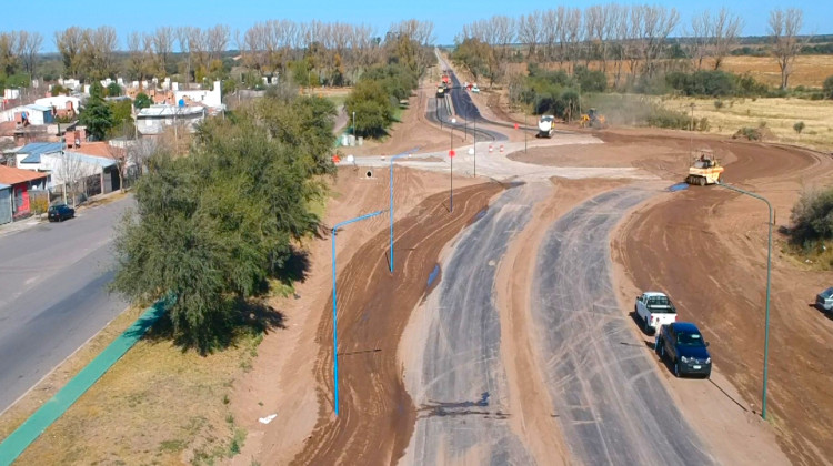 La obra de duplicación de calzada de la Ruta Provincial Nº2B está en su etapa final