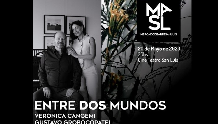 Verónica Cangemi y Gustavo Grobocopatel se presentarán en el Cine Teatro San Luis