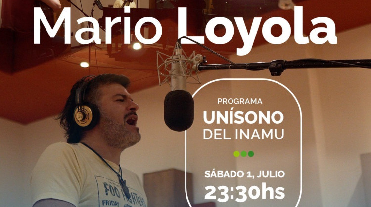 Mario Loyola presenta la zamba “Pal’ Boliche” en la TV Pública,  grabada en Casa de la Música 