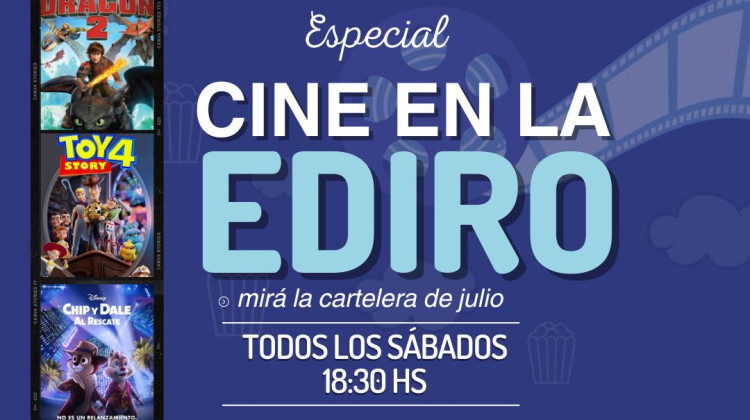 El cine gratuito en la EDIRO tiene su grilla para julio