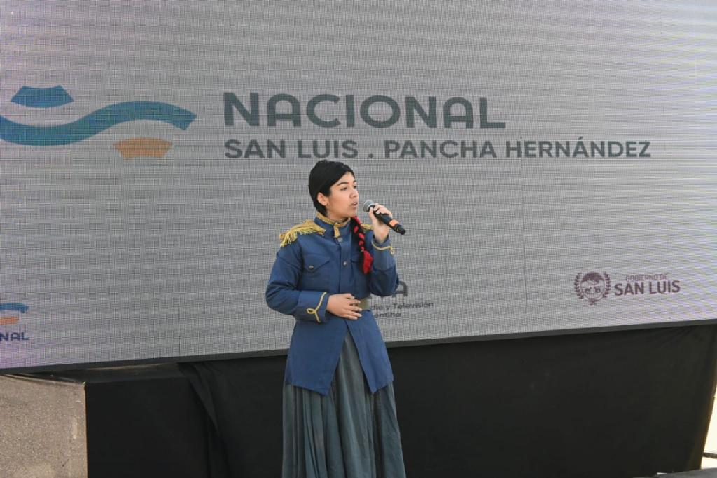 Presentaron “Mujer Puntana”, una intervención artística sobre la Pancha Hernández