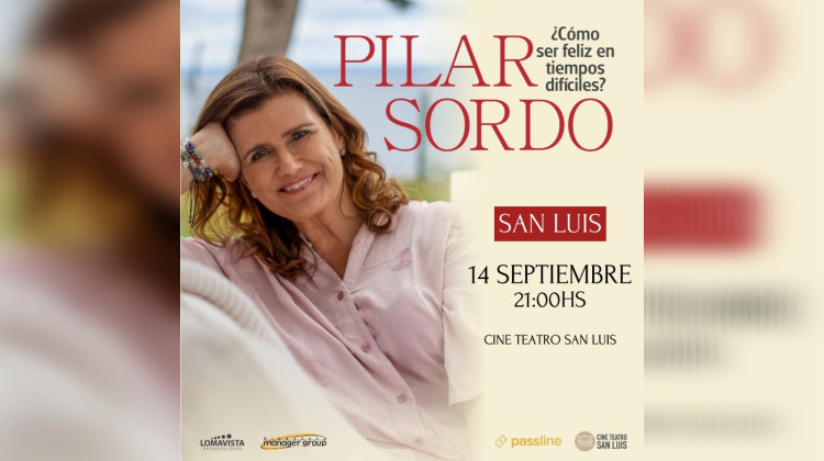 Pilar Sordo disertará en el Cine Teatro San Luis