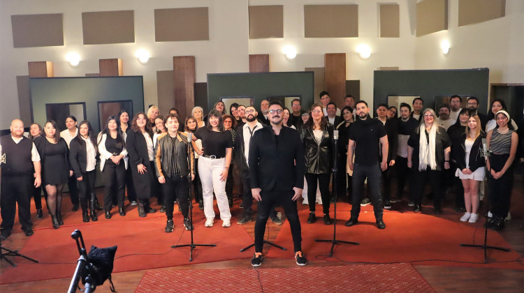 El coro de la ULP grabó en la Casa de la Música