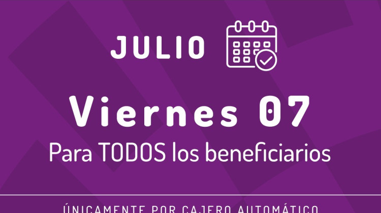 El próximo viernes cobrarán los beneficiarios de Inclusión