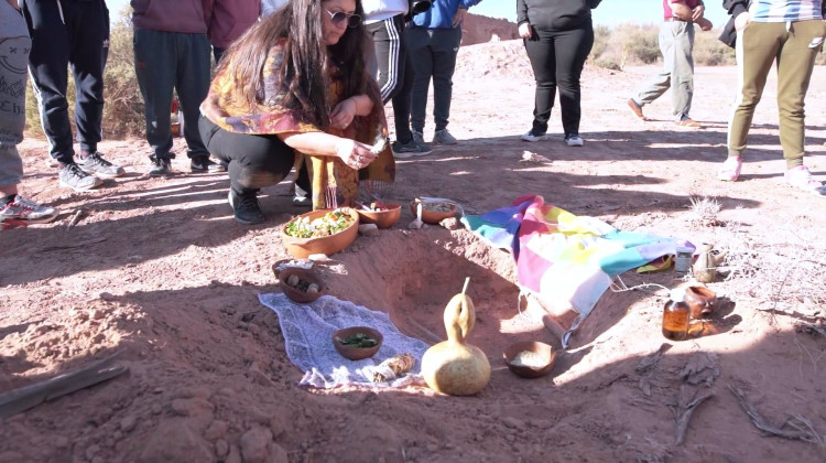 La EPD Huarpe “Xumuc Pe” celebró el Día de la Pachamama