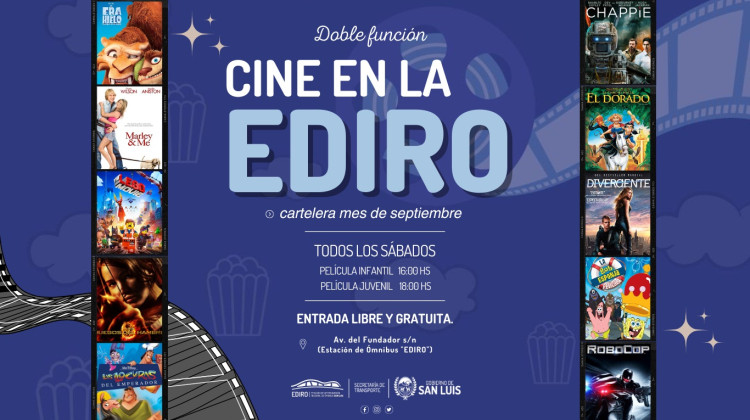 Septiembre llega con una nueva grilla confirmada del microcine de la EDIRO