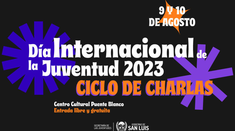 Este miércoles y jueves llega el Ciclo de Charlas para las Juventudes