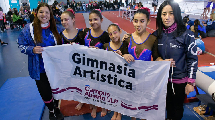 El equipo de gimnasia artística de la ULP clasificó a los Juegos Evita