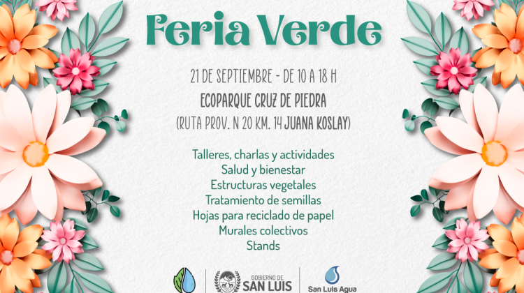 Realizarán una Feria Verde en el Ecoparque Cruz de Piedra