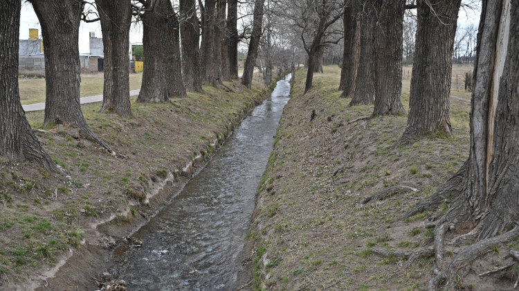 A través de las limpiezas, San Luis Agua garantiza el buen funcionamiento en los canales de riego de Villa Mercedes