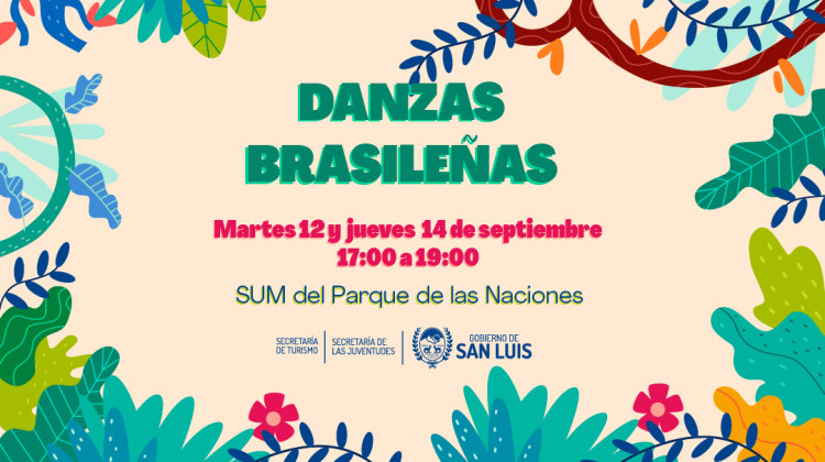 Abrieron las inscripciones para el taller de Danzas Brasileñas