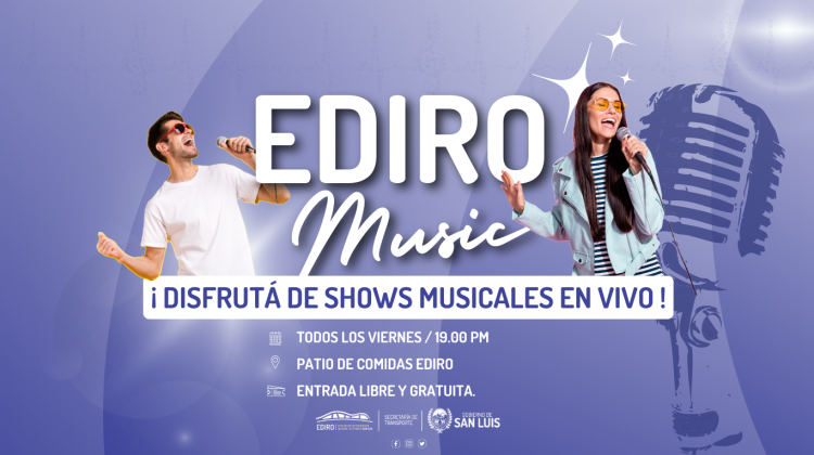 Este viernes inicia el “EDIRO Music”