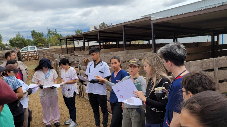 Estudiantes de la Universidad Católica de Cuyo visitaron el módulo genético de Sol Puntano