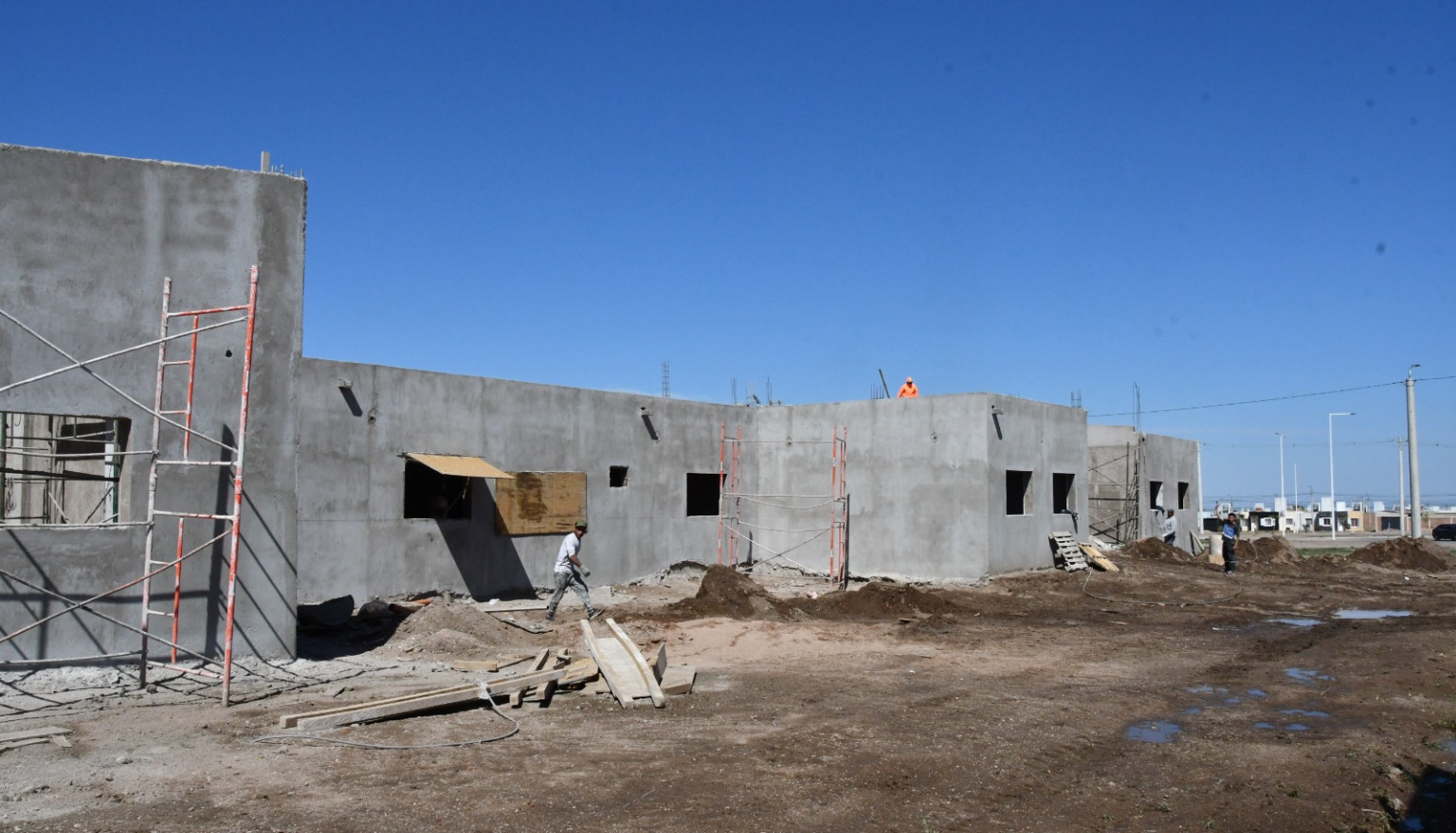 El Centro de Salud del barrio Serranías Puntanas presenta un importante avance de obra
