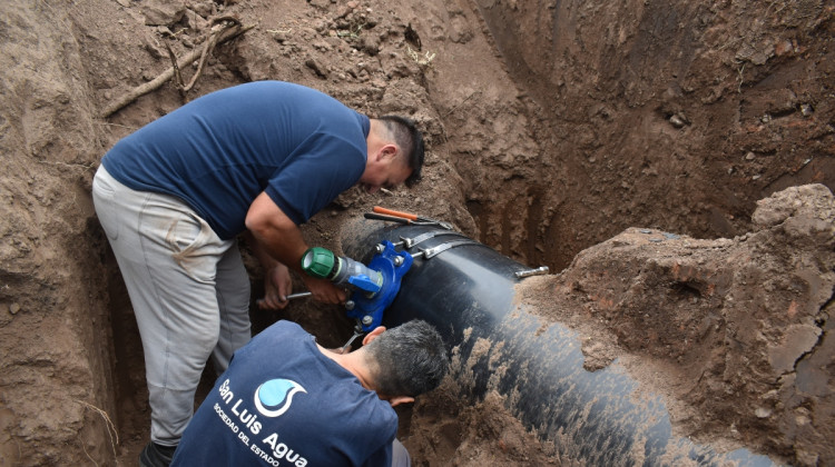 Detectaron un desperfecto en el Acueducto Cámara 35-La Punta