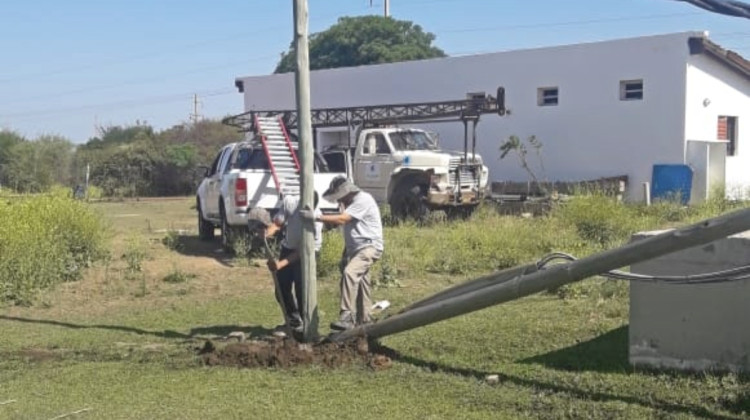 San Luis Agua realizó tareas de mantenimiento en la Estación de Bombeo N°1 de Merlo