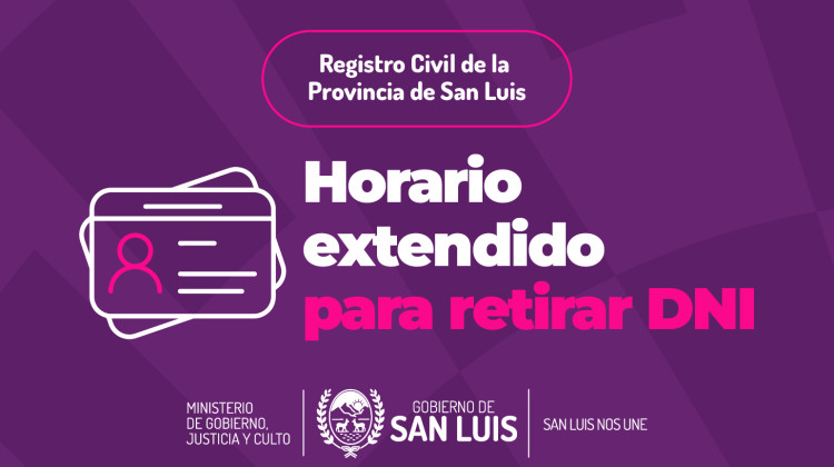 Registro Civil: amplían el horario de atención durante el fin de semana