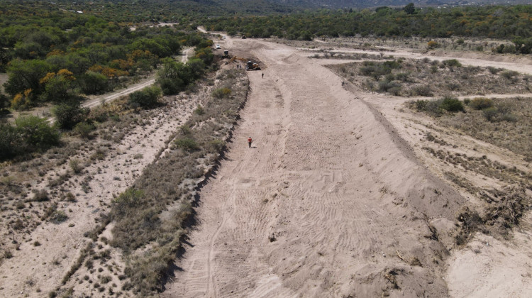 Finalizaron los encauzamientos en la costa de la Sierra de los Comechingones