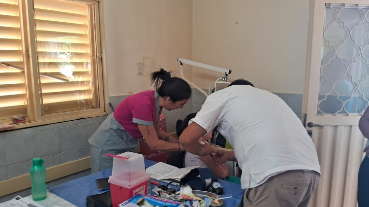 El camión sanitario atendió más de 30 consultas en Balde de Escudero