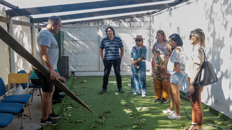 El temporal de Villa Mercedes generó importantes daños en la sede de A.P.A.D