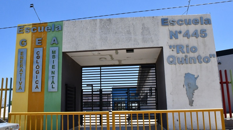 Implementarán el turno mañana en la Escuela Nº445 ‘Rio Quinto’