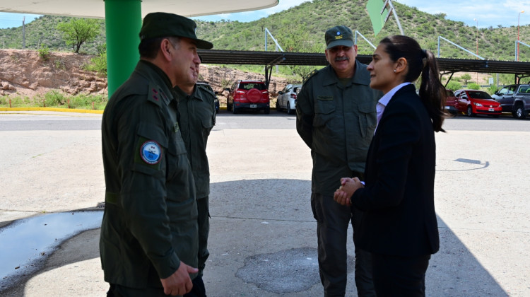 Gendarmería llegó a San Luis y visitó en La Punta un posible lugar para establecer su base
