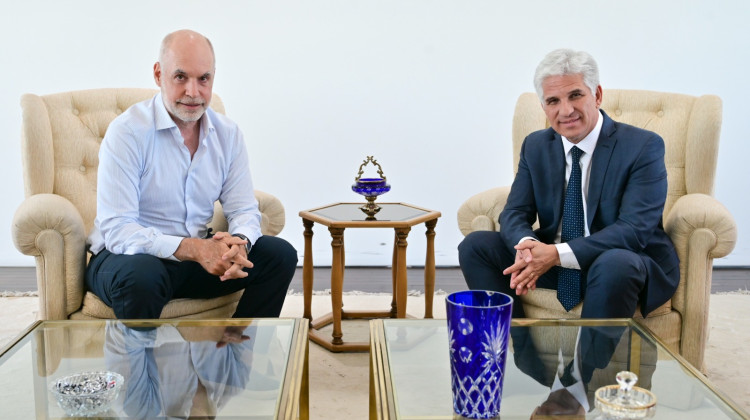 El Gobernador recibió la visita de Horacio Rodríguez Larreta