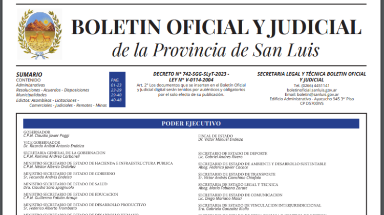 El Boletín Oficial ya está disponible en formato digital