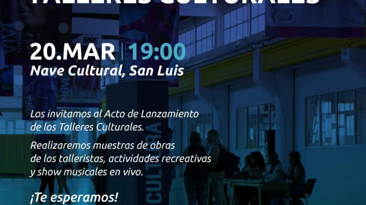 Se vienen nuevos talleres culturales