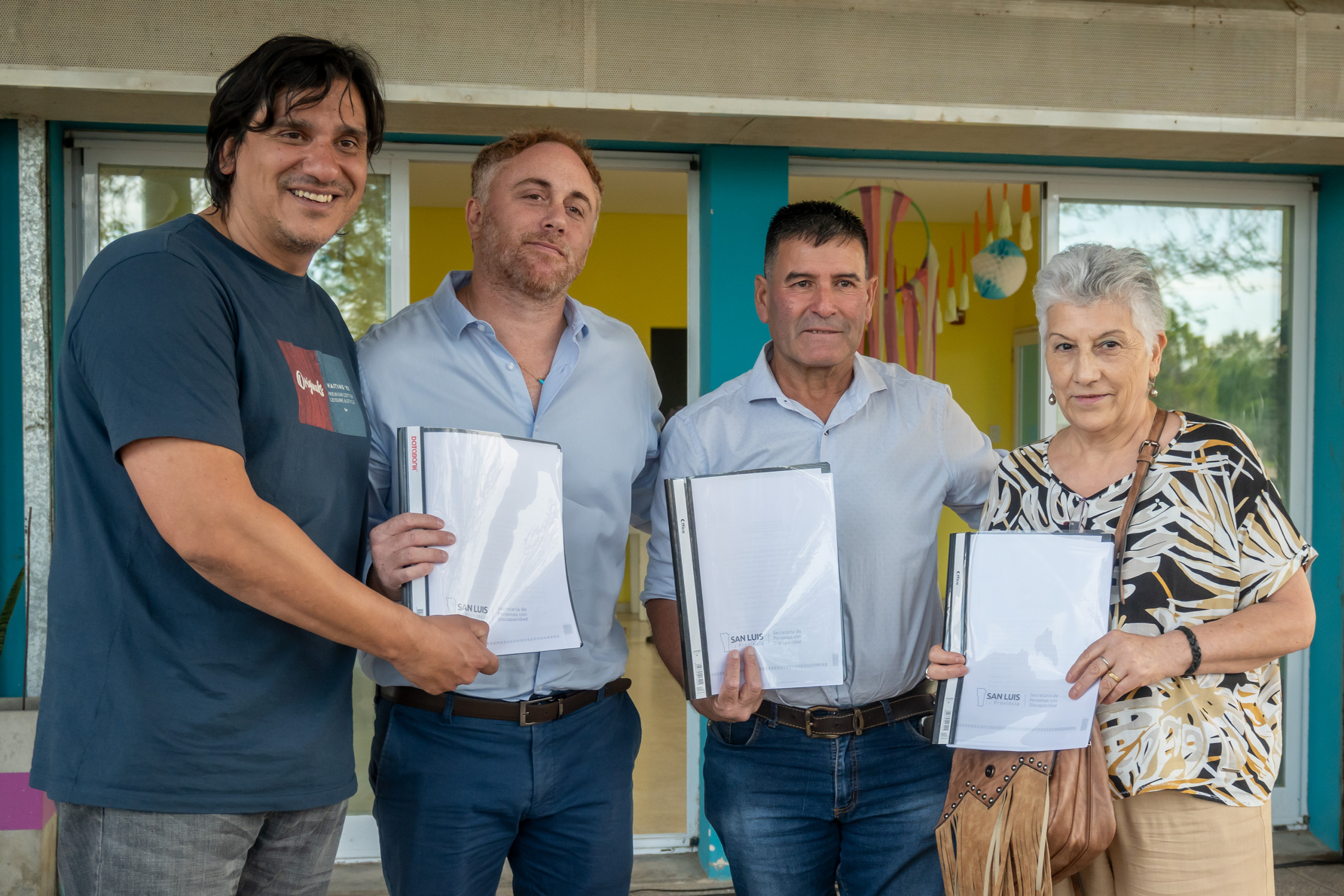 Discapacidad firmó un convenio con los municipios de Fraga, Juan Jorba y Buena Esperanza