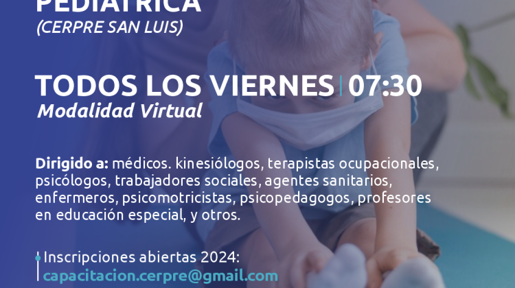 Dictan un curso anual y gratuito sobre rehabilitación pediátrica